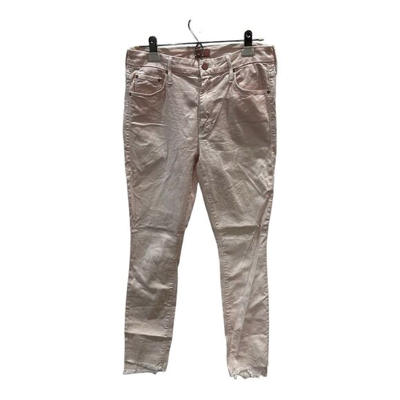 Mother Denim Jeans Women's‎ Size 30 Pink The Looker Ankle Step Fray #W3367 - Picture 1 of 14